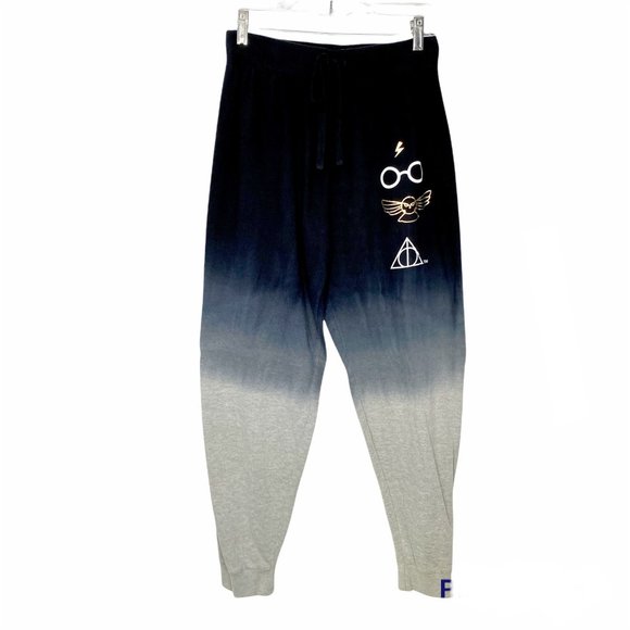 HARRY POTTER Black & Gray Ombré Joggers Pants S - Picture 3 of 13